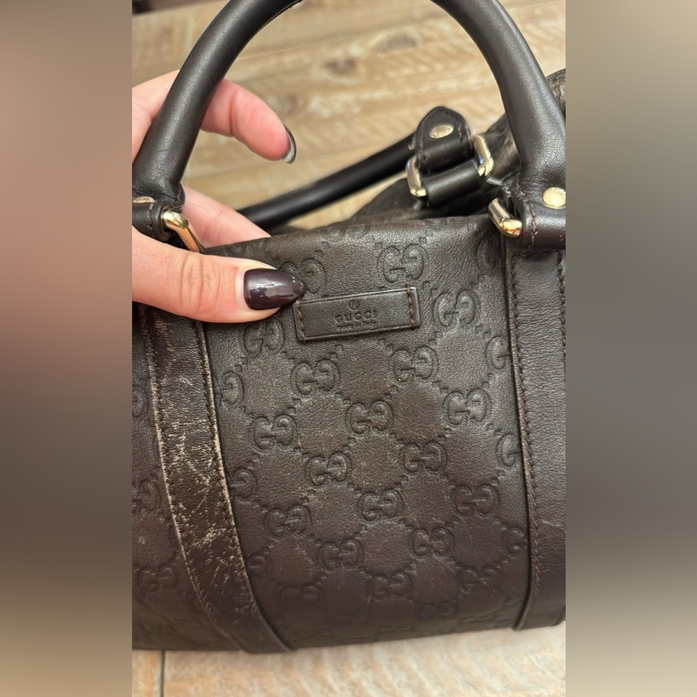 Gucci Boston Brown Bag - Picture 6 of 12